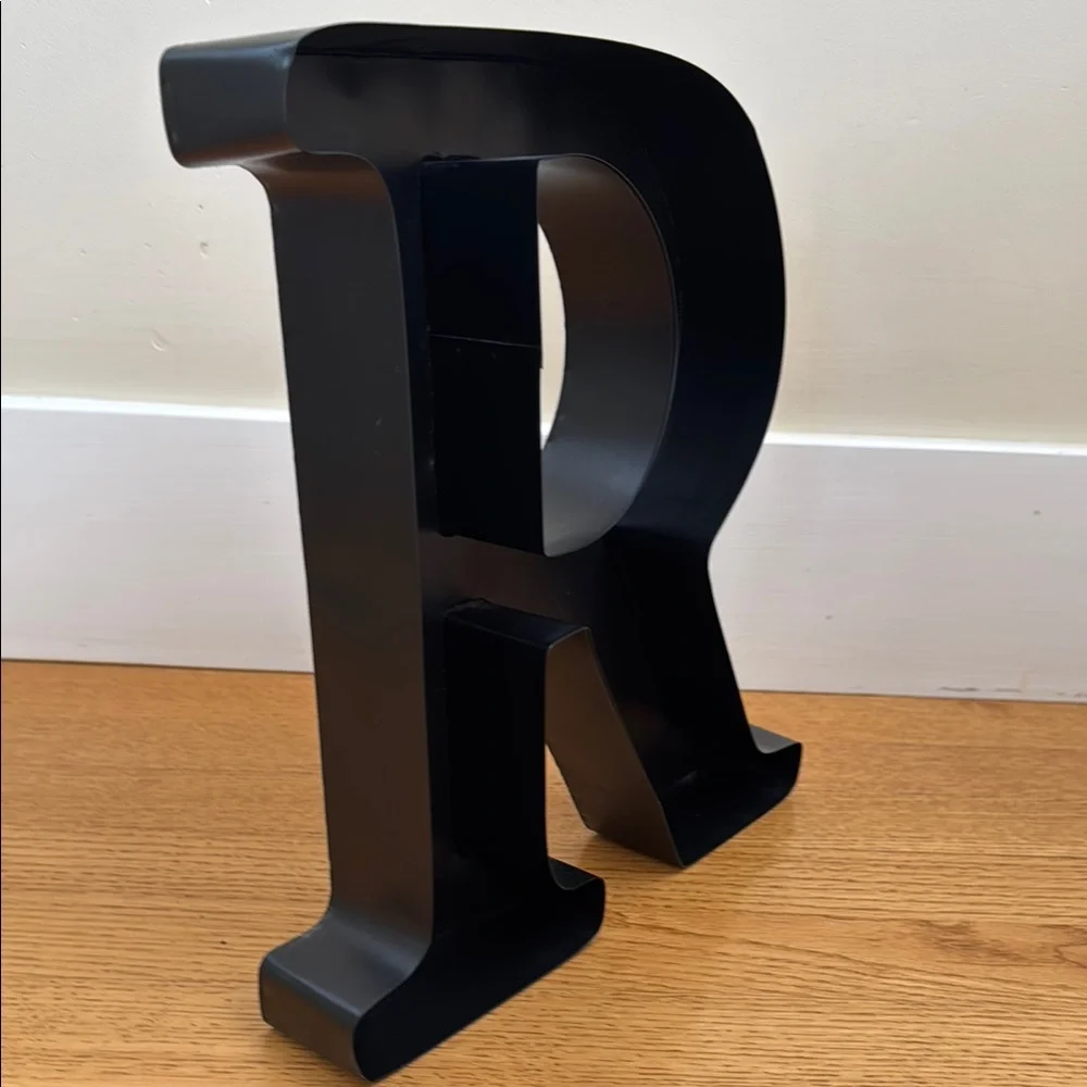 Black 3D Art Letter Wall Decor